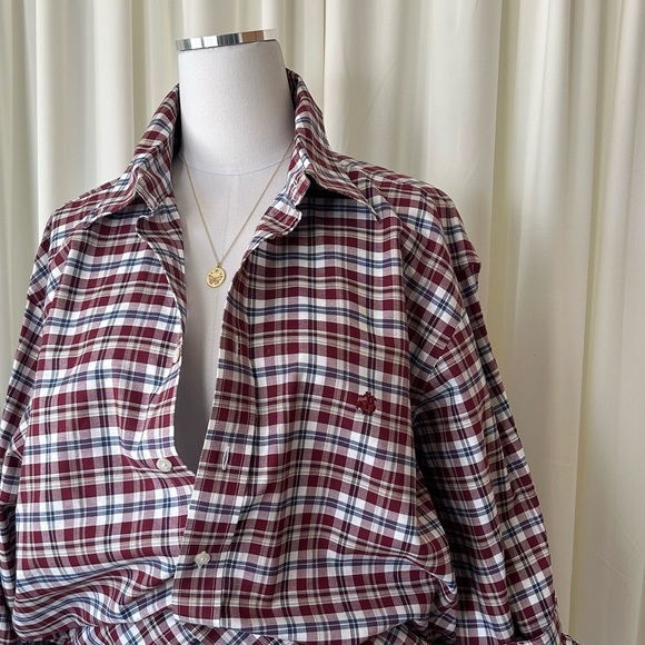 Brooks Brothers The Original Polo Shirt Plaid Burgundy Large. - Picture 10 of 10